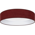 Brilagi - LED Stmívatelné stropní svítidlo VELVET SMARTIX LED/36W/230V 3000-6000K pr. 55 cm vínová Wi-Fi Tuya Beacon + dálkové ovládání