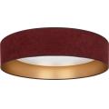 Brilagi - LED Stmívatelné stropní svítidlo VELVET SMARTIX STARS LED/24W/230V 3000-6000K pr. 45 cm vínová/zlatá Wi-Fi Tuya Beacon + dálkové ovládání