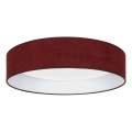 Brilagi - LED Stmívatelné stropní svítidlo VELVET SMARTIX STARS LED/36W/230V 3000-6000K pr. 55 cm vínová Wi-Fi Tuya Beacon + dálkové ovládání