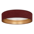 Brilagi - LED Stmívatelné stropní svítidlo VELVET SMARTIX STARS LED/36W/230V 3000-6000K pr. 55 cm vínová/zlatá Wi-Fi Tuya Beacon + dálkové ovládání