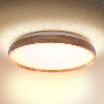 Brilagi - LED Stmívatelné stropní svítidlo VELVET SQUARE LED/24W/230V 43x43 cm 3000/4000/6500K + dálkové ovládání krémová