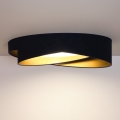 Brilagi - LED Stmívatelné stropní svítidlo VELVET TWIST LED/36W/230V 3000-6000K pr. 65 cm Wi-Fi Tuya Beacon modrá/zlatá + dálkové ovládání