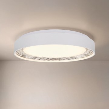 Brilagi - LED Stmívatelné stropní svítidlo WALDO LED/48W/230V 3000-6500K pr. 40 cm bílá/stříbrná + dálkové ovládání
