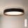 Brilagi - LED Stmívatelné stropní svítidlo WALDO LED/48W/230V 3000-6500K pr. 40 cm černá/zlatá + dálkové ovládání