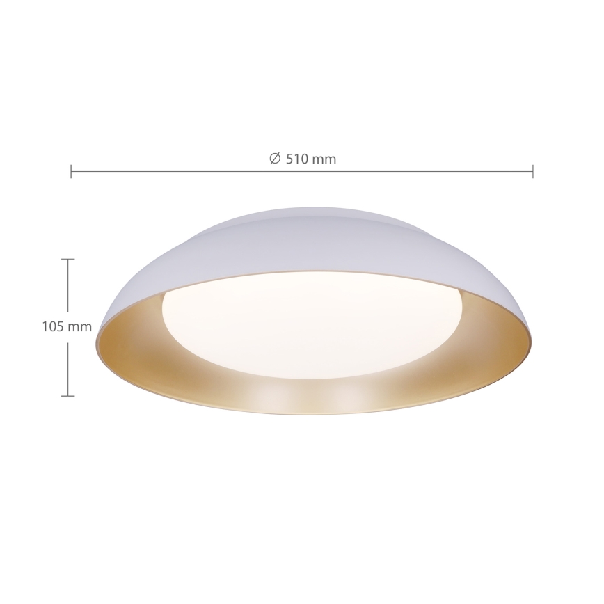 Brilagi - LED Stmívatelné stropní svítidlo ALVA LED/48W/230V 3000-6500K pr. 51 cm bílá + dálkové ovládání