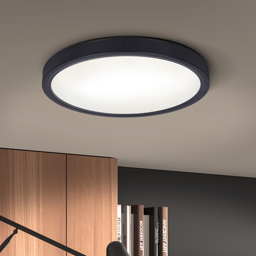 Brilagi - LED Stmívatelné stropní svítidlo ESTELA LED/36W/230V 3000-6500K ø 30 cm černá + dálkové ovládání