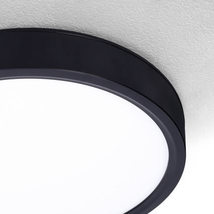 Brilagi - LED Stmívatelné stropní svítidlo ESTELA LED/36W/230V 3000-6500K ø 30 cm černá + dálkové ovládání