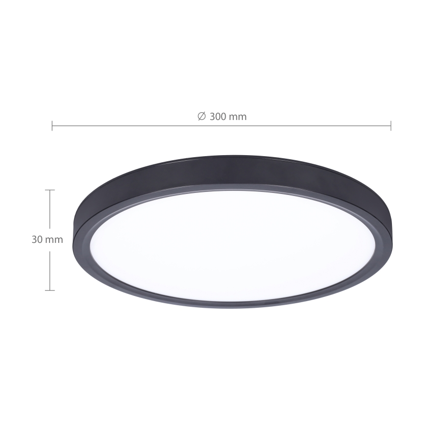 Brilagi - LED Stmívatelné stropní svítidlo ESTELA LED/36W/230V 3000-6500K ø 30 cm černá + dálkové ovládání