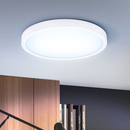 Brilagi - LED Stmívatelné stropní svítidlo ESTELA LED/48W/230V 3000-6500K pr. 40 cm bílá + dálkové ovládání