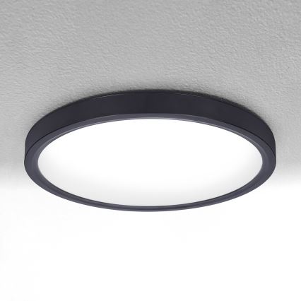 Brilagi - LED Stmívatelné stropní svítidlo ESTELA LED/48W/230V 3000-6500K pr. 40 cm černá + dálkové ovládání