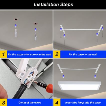 Brilagi - LED Stmívatelné koupelnové stropní svítidlo FRAME SMART LED/30W/230V 30x60 cm 3000-6000K IP44 bílá + dálkové ovládání