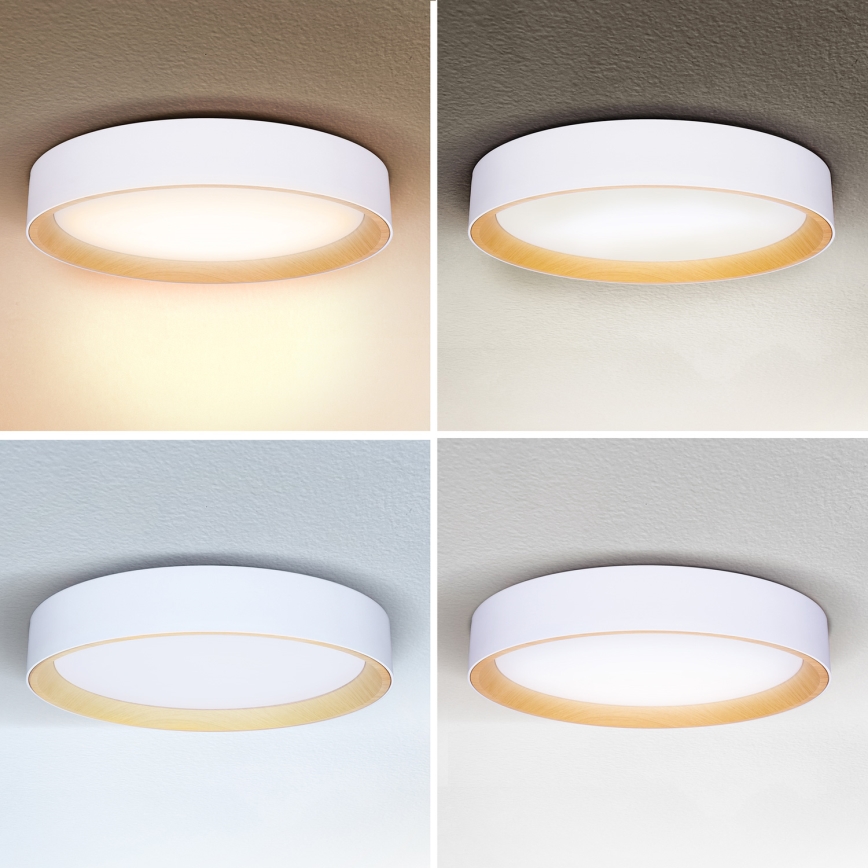Brilagi - LED Stmívatelné stropní svítidlo LARIOS LED/60W/230V 3000-6500K ø 49 cm bílá + dálkové ovládání