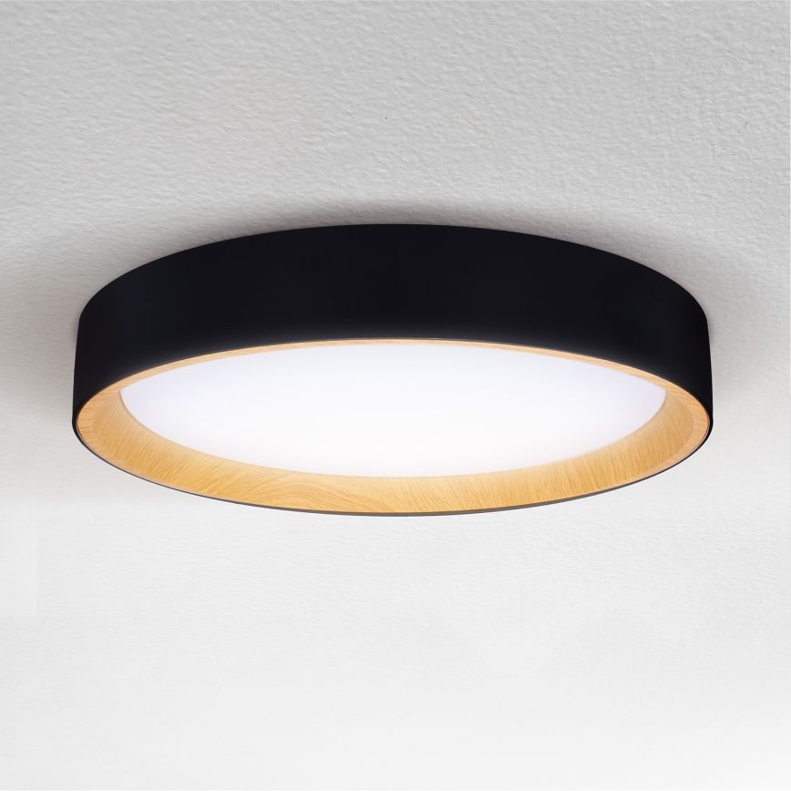 Brilagi - LED Stmívatelné stropní svítidlo LARIOS LED/60W/230V 3000-6500K ø 49 cm černá + dálkové ovládání