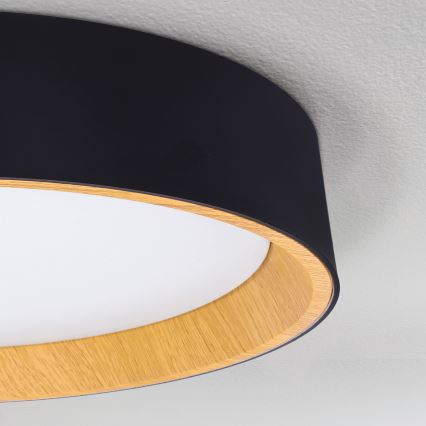 Brilagi - LED Stmívatelné stropní svítidlo LARIOS LED/60W/230V 3000-6500K ø 49 cm černá + dálkové ovládání