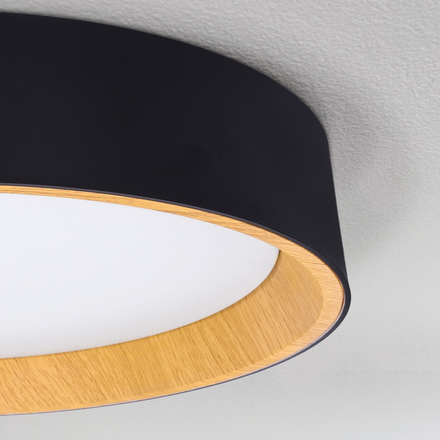 Brilagi - LED Stmívatelné stropní svítidlo LARIOS LED/60W/230V 3000-6500K ø 49 cm černá + dálkové ovládání