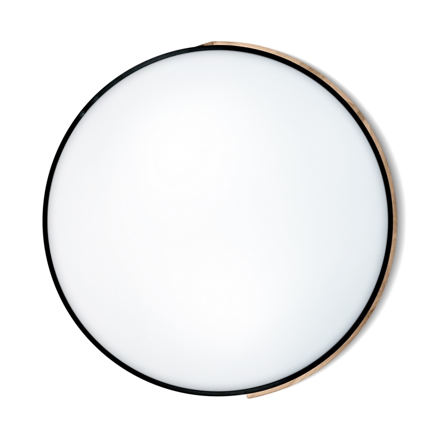 Brilagi - LED Stmívatelné stropní svítidlo PILANA LED/72W/230V 3000-6500K dub/černá pr. 80 cm + dálkové ovládání
