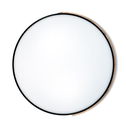 Brilagi - LED Stmívatelné stropní svítidlo PILANA LED/72W/230V 3000-6500K dub/černá pr. 80 cm + dálkové ovládání