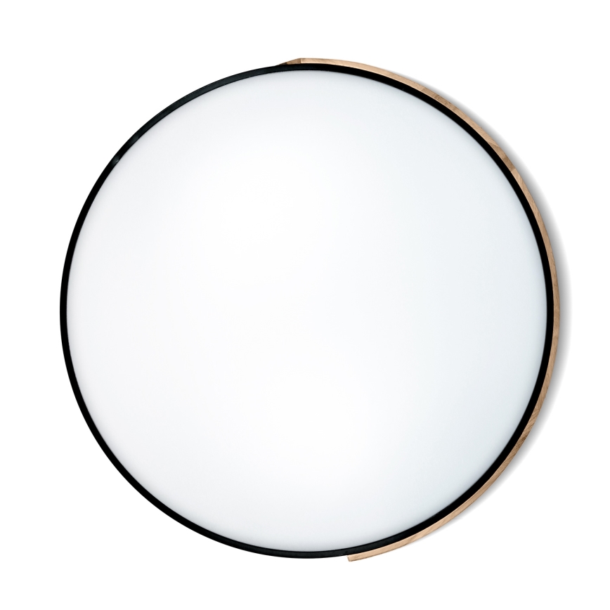 Brilagi - LED Stmívatelné stropní svítidlo PILANA LED/72W/230V 3000-6500K dub/černá pr. 80 cm + dálkové ovládání