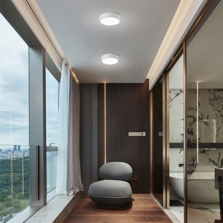 Brilagi - LED Stmívatelné stropní svítidlo POOL LED/18W/230V 3000-6000K 20 cm bílá + dálkové ovládání