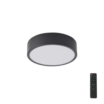 Brilagi - LED Stmívatelné stropní svítidlo POOL LED/18W/230V 3000-6000K 20 cm černá + dálkové ovládání