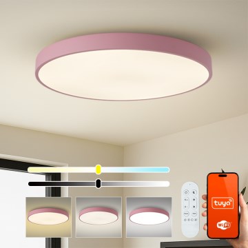 Brilagi - LED Stmívatelné svítidlo POOL SMART LED/128W/230V pr. 100 cm Wi-Fi Tuya + dálkové ovládání růžová