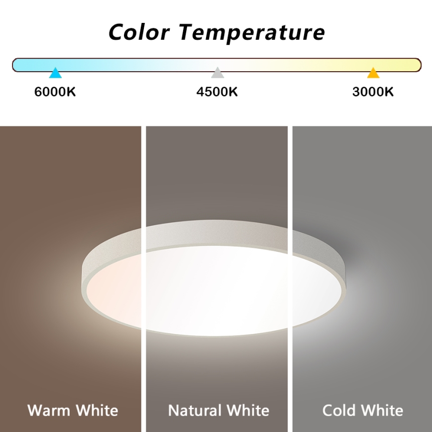 Brilagi - LED Stmívatelné stropní svítidlo POOL SMART LED/48W/230V 3000-6000K 40 cm + dálkové ovládání bílá