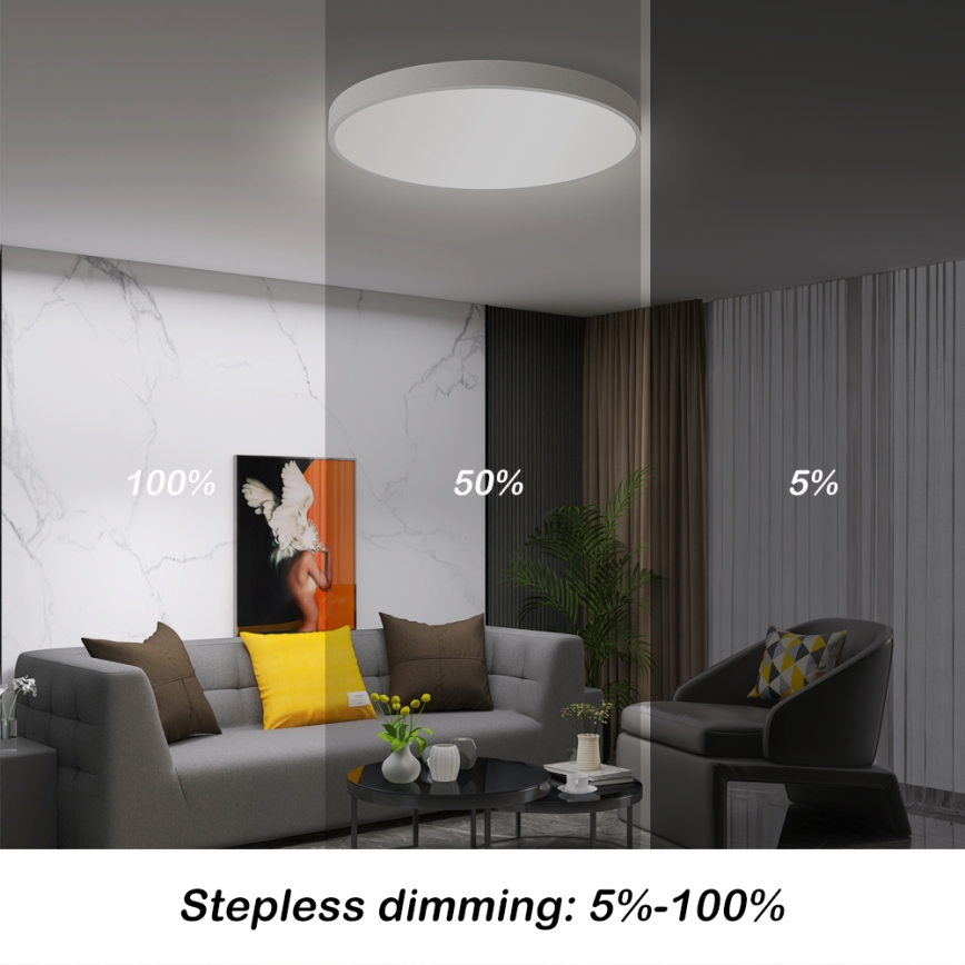 Brilagi - LED Stmívatelné stropní svítidlo POOL SMART LED/60W/230V 3000-6000K 50 cm + dálkové ovládání bílá