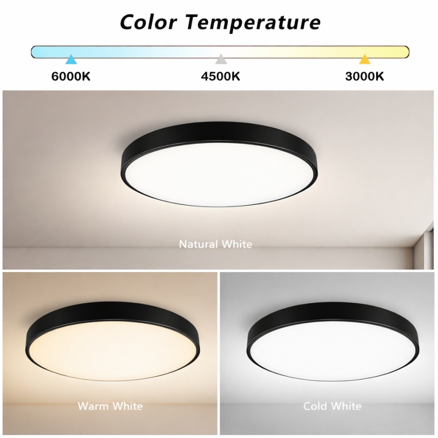 Brilagi - LED Stmívatelné stropní svítidlo POOL SMART LED/60W/230V 3000-6000K 50 cm + dálkové ovládání