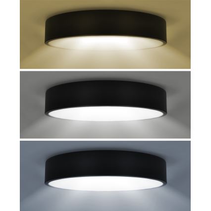 Brilagi - LED Stmívatelné stropní svítidlo POOL SMART LED/60W/230V 50 cm 3000-6000K Wi-Fi Tuya + dálkové ovládání černá