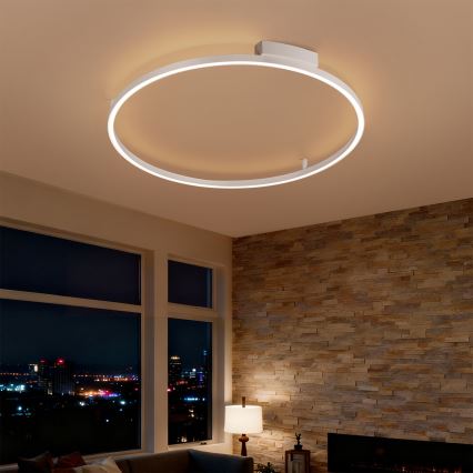 Brilagi - LED Stmívatelné stropní svítidlo PORTOFINO LED/60W/230V 3000-6000K pr. 80 cm bílá + dálkové ovládání