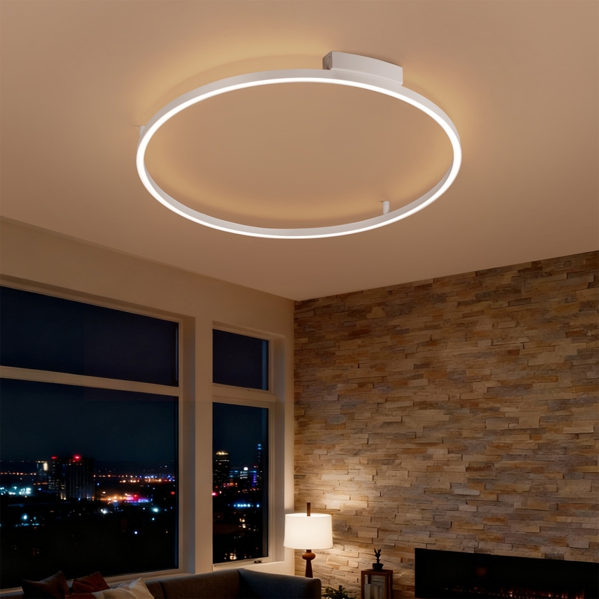Brilagi - LED Stmívatelné stropní svítidlo PORTOFINO LED/60W/230V 3000-6000K pr. 80 cm bílá + dálkové ovládání