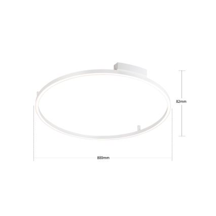 Brilagi - LED Stmívatelné stropní svítidlo PORTOFINO LED/60W/230V 3000-6000K pr. 80 cm bílá + dálkové ovládání