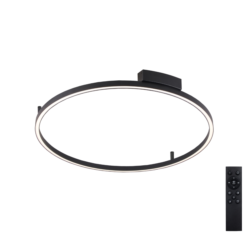 Brilagi - LED Stmívatelné stropní svítidlo PORTOFINO LED/60W/230V 3000-6000K pr. 80 cm černá + dálkové ovládání