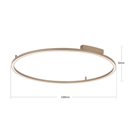 Brilagi - LED Stmívatelné stropní svítidlo PORTOFINO LED/85W/230V 3000-6000K pr. 120 cm béžová + dálkové ovládání