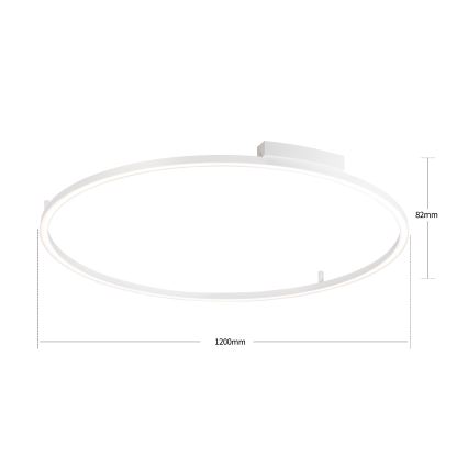 Brilagi - LED Stmívatelné stropní svítidlo PORTOFINO LED/85W/230V 3000-6000K pr. 120 cm bílá + dálkové ovládání