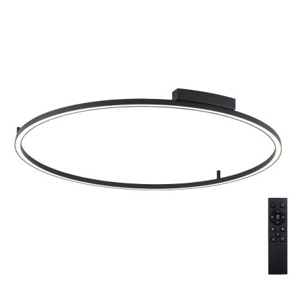 Brilagi - LED Stmívatelné stropní svítidlo PORTOFINO LED/85W/230V 3000-6000K pr. 120 cm černá + dálkové ovládání