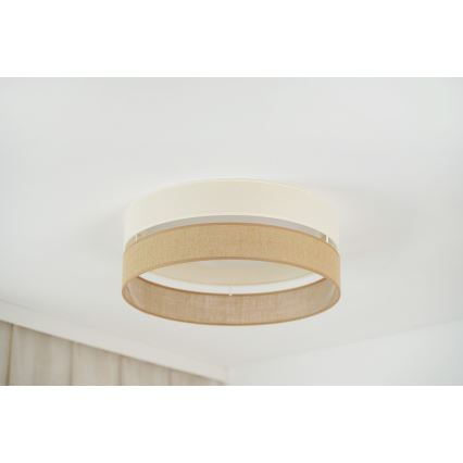 Brilagi - LED Stmívatelné stropní svítidlo ROYAL YUTE LED/24W/230V pr. 45 cm 3000/4000/6500K béžová/krémová  + dálkové ovládání