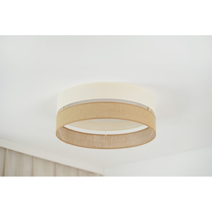 Brilagi - LED Stmívatelné stropní svítidlo ROYAL YUTE LED/24W/230V pr. 45 cm 3000/4000/6500K béžová/krémová  + dálkové ovládání