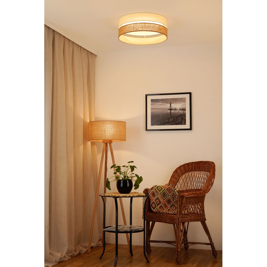 Brilagi - LED Stmívatelné stropní svítidlo ROYAL YUTE LED/24W/230V pr. 45 cm 3000/4000/6500K béžová/krémová  + dálkové ovládání