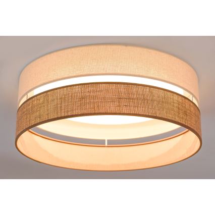 Brilagi - LED Stmívatelné stropní svítidlo ROYAL YUTE LED/24W/230V pr. 45 cm 3000/4000/6500K béžová/krémová  + dálkové ovládání