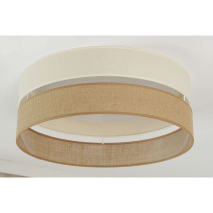Brilagi - LED Stmívatelné stropní svítidlo ROYAL YUTE LED/24W/230V pr. 45 cm 3000/4000/6500K béžová/krémová  + dálkové ovládání