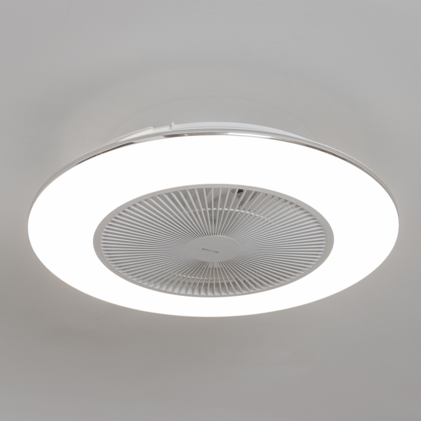 Brilagi - LED Stmívatelné svítidlo s ventilátorem AURA LED/38W/230V 3000-6000K bílá + dálkové ovládání