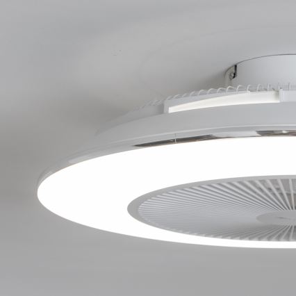 Brilagi - LED Stmívatelné svítidlo s ventilátorem AURA LED/38W/230V 3000-6000K bílá + dálkové ovládání