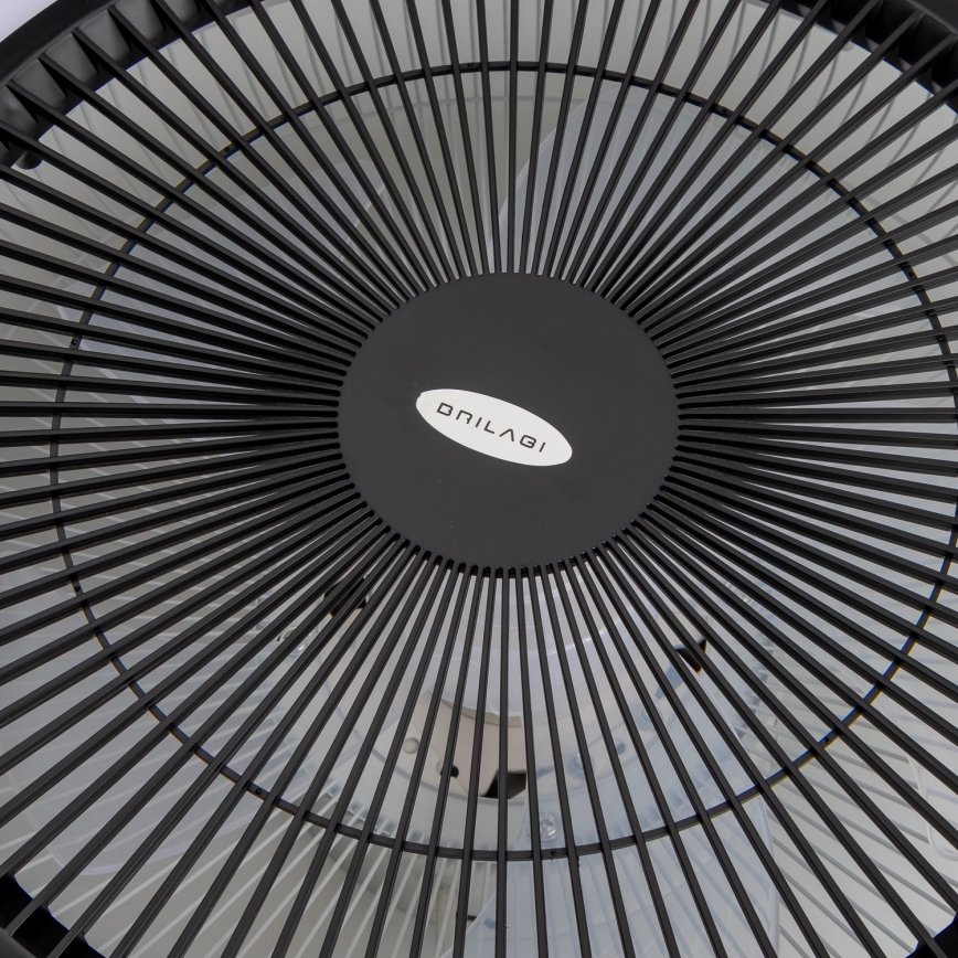 Brilagi - LED Stmívatelné svítidlo s ventilátorem AURA LED/38W/230V 3000-6000K černá + dálkové ovládání