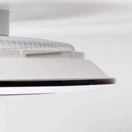 Brilagi - LED Stmívatelné svítidlo s ventilátorem AURA LED/38W/230V 3000-6000K černá + dálkové ovládání