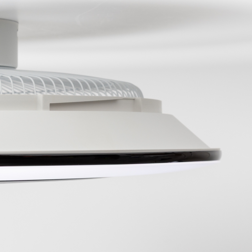 Brilagi - LED Stmívatelné svítidlo s ventilátorem AURA LED/38W/230V 3000-6000K černá + dálkové ovládání