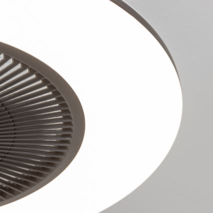 Brilagi - LED Stmívatelné svítidlo s ventilátorem AURA LED/38W/230V 3000-6000K černá + dálkové ovládání
