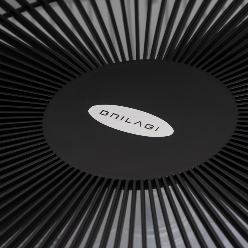 Brilagi - LED Stmívatelné svítidlo s ventilátorem AURA LED/38W/230V 3000-6000K černá + dálkové ovládání