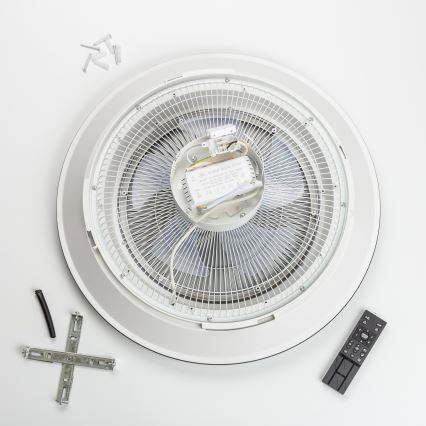 Brilagi - LED Stmívatelné svítidlo s ventilátorem AURA LED/38W/230V 3000-6000K zlatá + dálkové ovládání