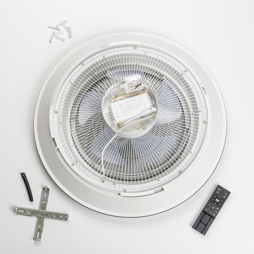 Brilagi - LED Stmívatelné svítidlo s ventilátorem AURA LED/38W/230V 3000-6000K zlatá + dálkové ovládání